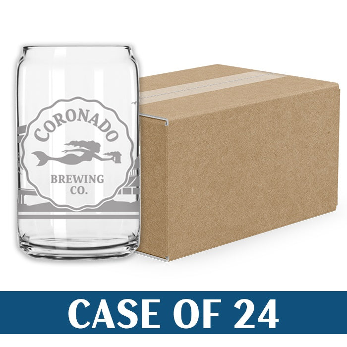 16oz CBC Beer Can Glass (Case/24)