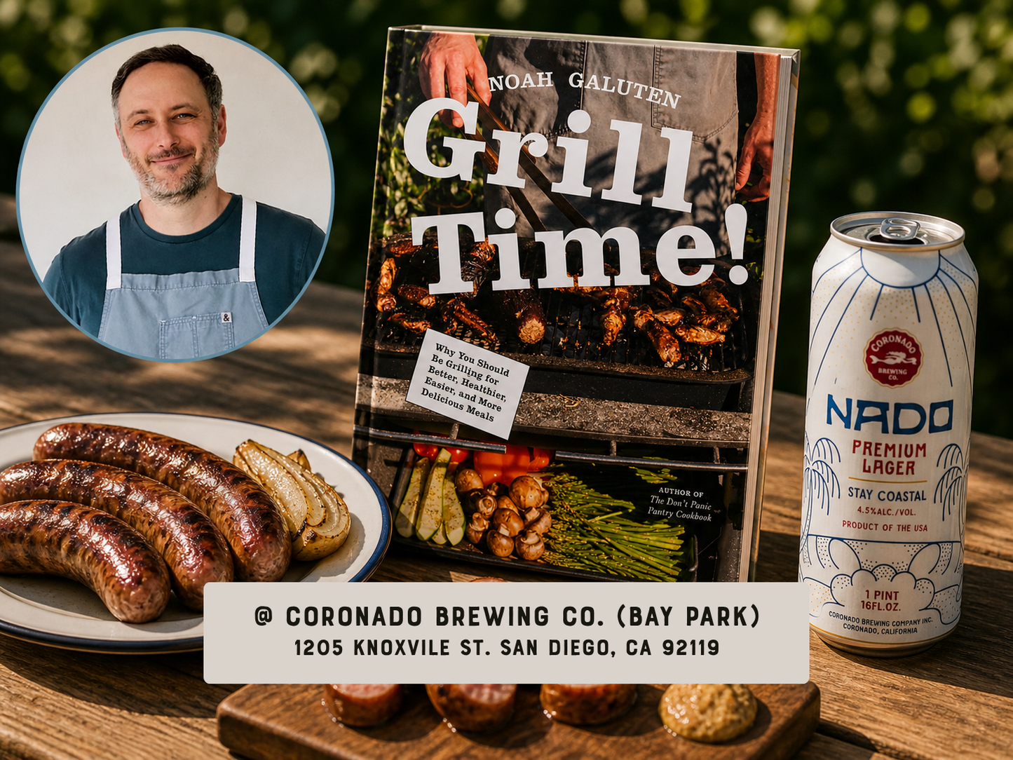 Ticket | Noah Galuten: Grill Time! Father’s Day Event at Coronado Brewing Co.