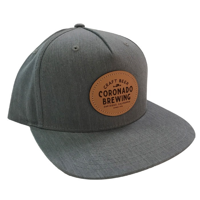 Leather Logo Snapback - Coronado Brewing Company