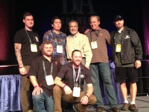 Our CBC crew receiving a silver medal for Black Sails IPA