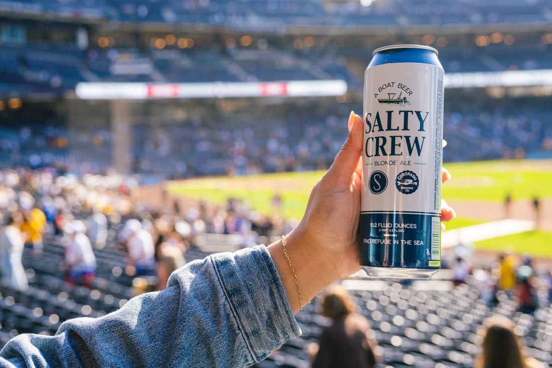 Coronado Brewing Salty Crew Blonde Ale at a San Diego stadium