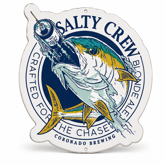 Salty Crew Tacker Sign